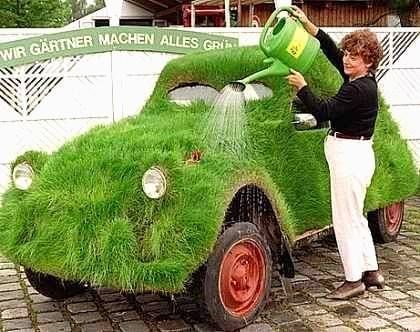 la  2CV, une vraie Grass car