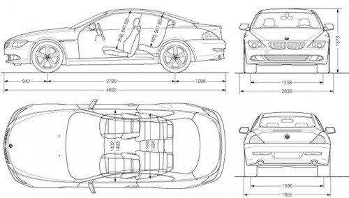 BMW 635D - dimensions