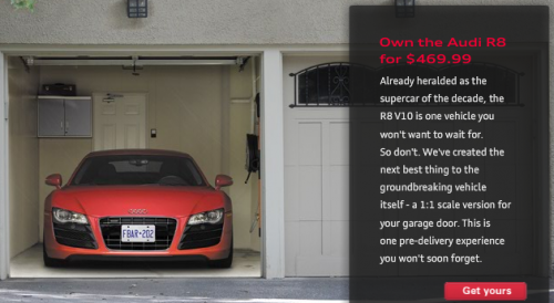 Une R8 dans votre garage !