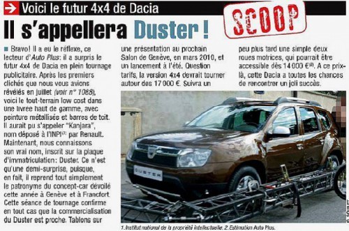 AutoPlus, SUV Dacia