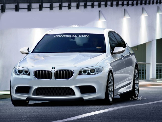 BMW M5 F10 rendering by Jonsibal