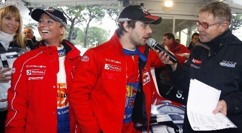 Loeb et son épouse au rallye du Var 2009
