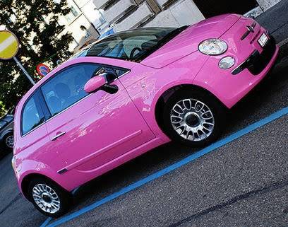 Fiat 500 so pink