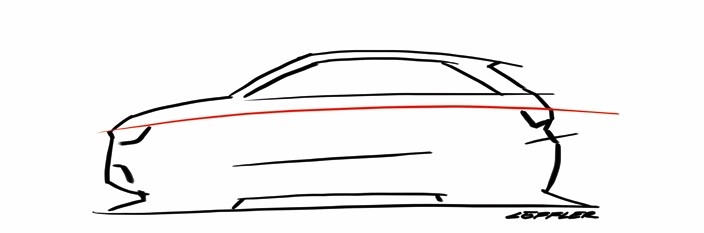 Audi A1 profil du teaser