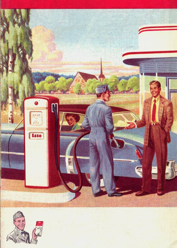 PUBLICITE ADVERTISING 036  1965  Total  carburants  gérant station service 