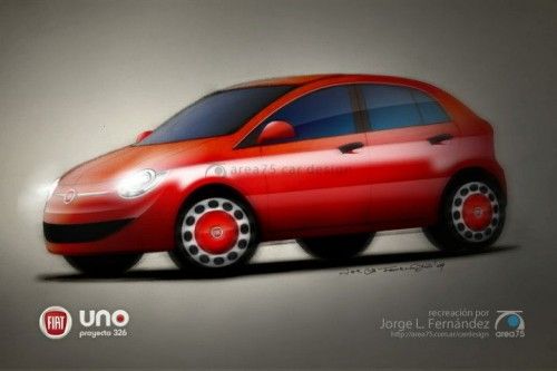 Fiat Uno 2011 - rendu