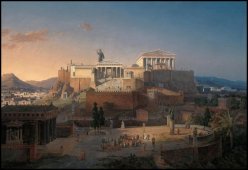 ACROPOLE ATHENES  by Leo von Klenze - 1846 -