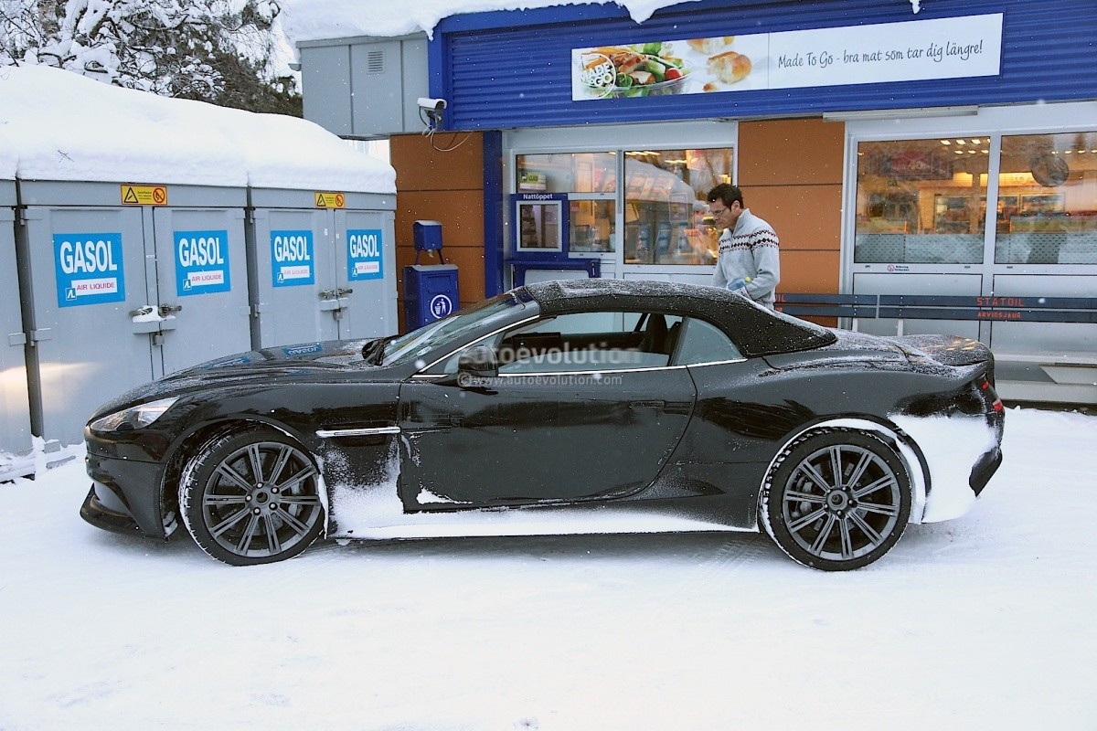 Aston Martin Vanquish Volante Tests Hiver 2013 (4)