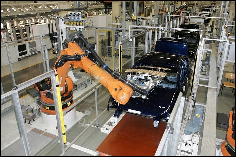 chaine de production de la VW Passat