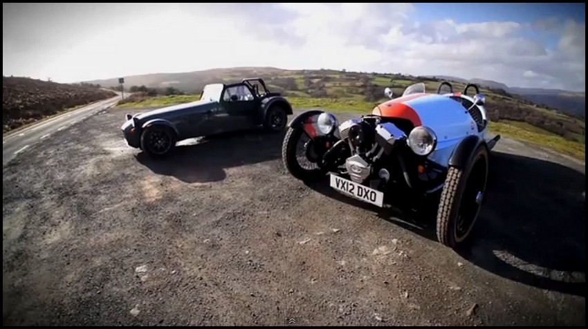 caterham SEVEN vs Morgan Three Wheeler par Chris Harris