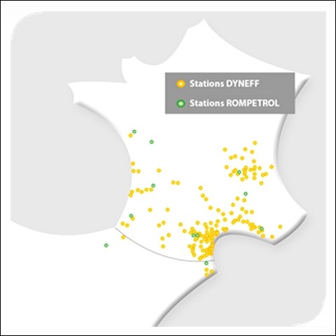 Implantations Dyneff en France