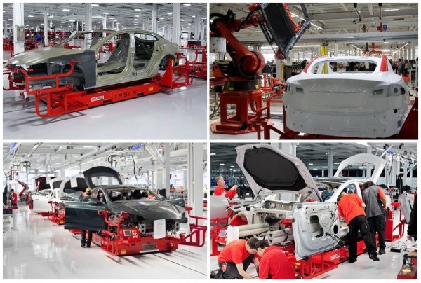 tesla model S production