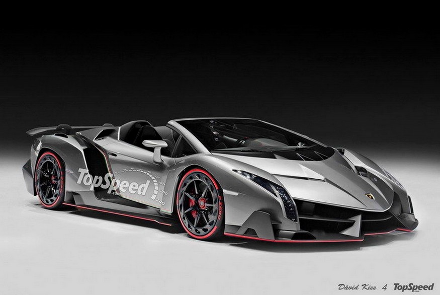 Lamborghini Veneno Roadster par David Kiss pour Top Speed