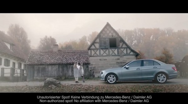 Publicité Mercedes Classe C non autorisée