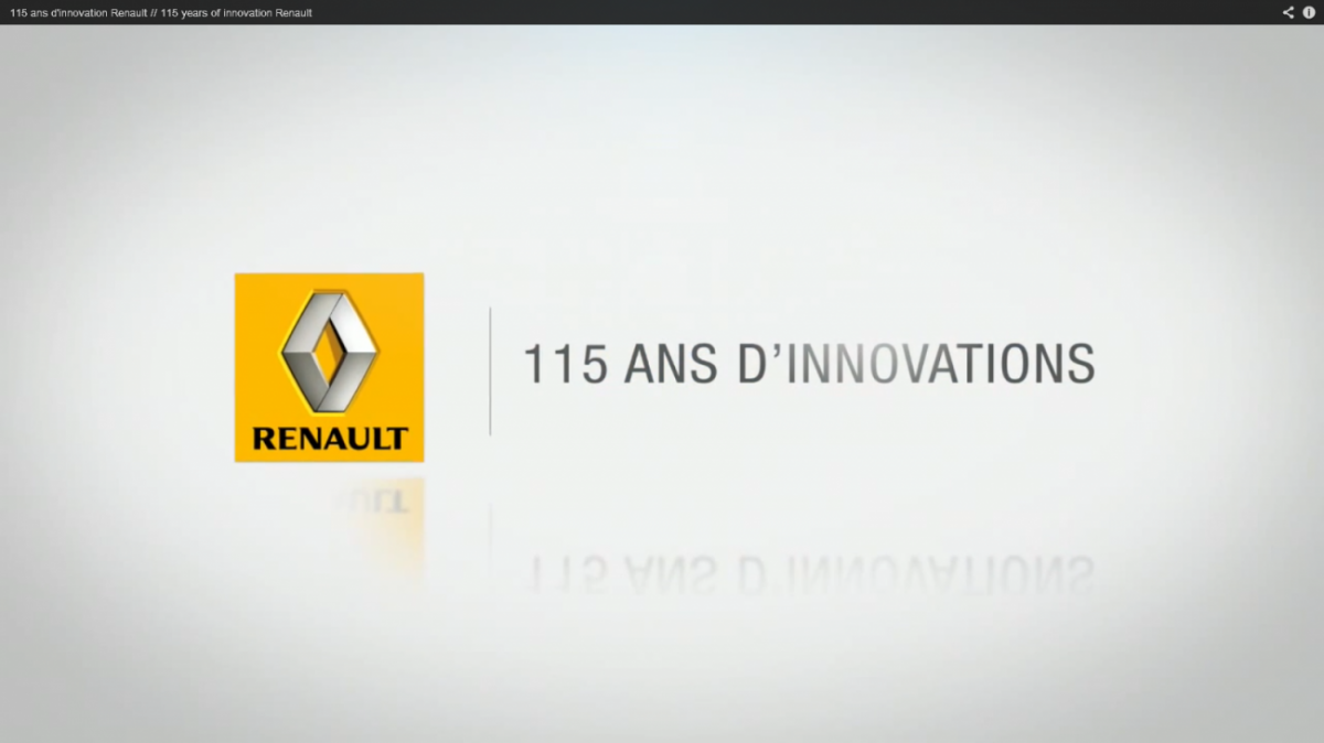 Renault 115 ans innovations