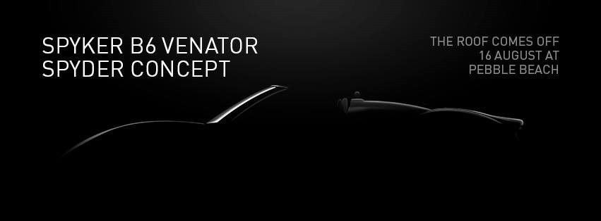 Spyker B6 Spyder Venator teaser