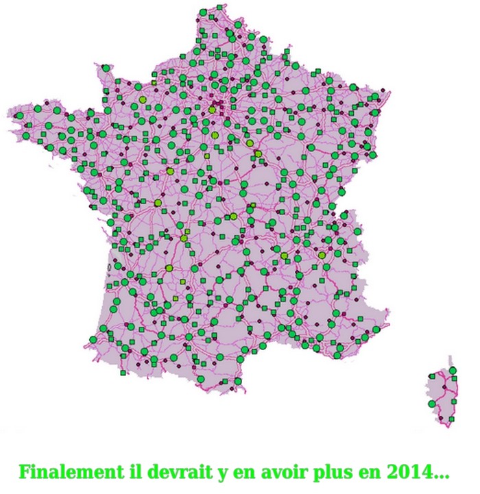 Caret des radars France fin 2012