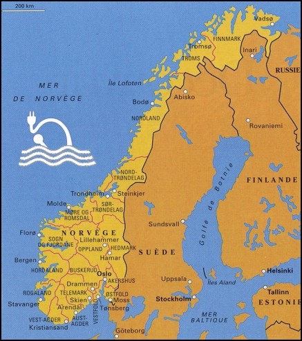 carte norvege VE