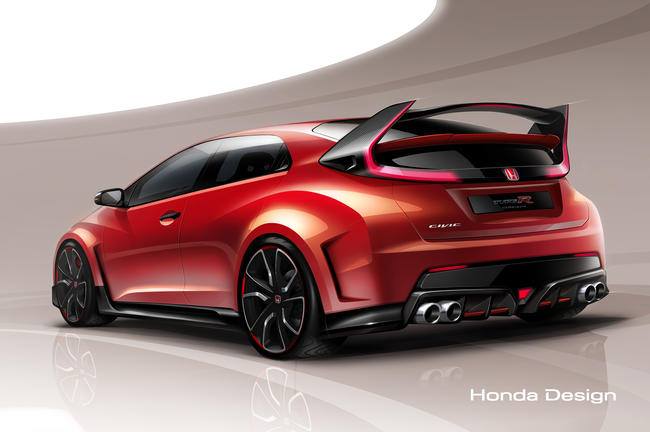 Honda Civic Type R 2015 -sketch officiel-