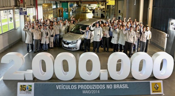 Renault Brazil 2 millions d'autos produites