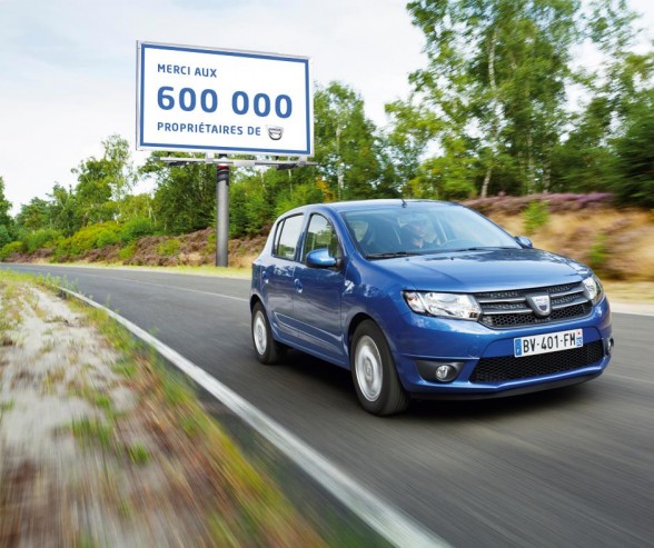 dacia 600000 exemplaires en France 