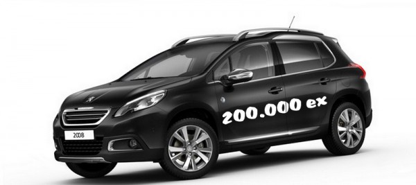 Peugeot 2008 200.000 ex