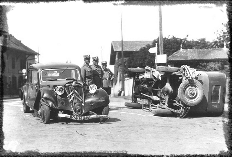 accident de voiture en suisse dans les années 30