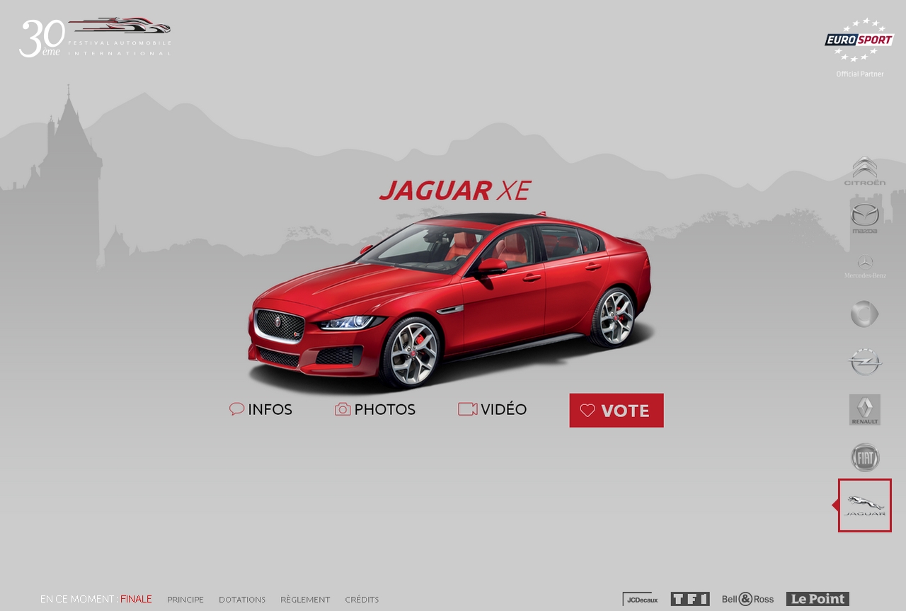 Plus belle voiture de l'année Jaguar XE