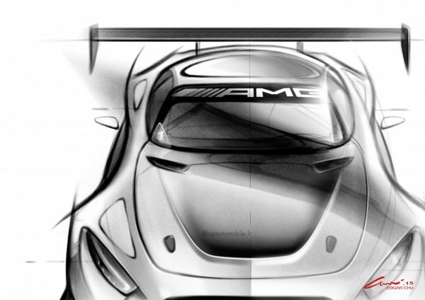 Mercedes AMG GT3 - Dessin blogautomobile 1