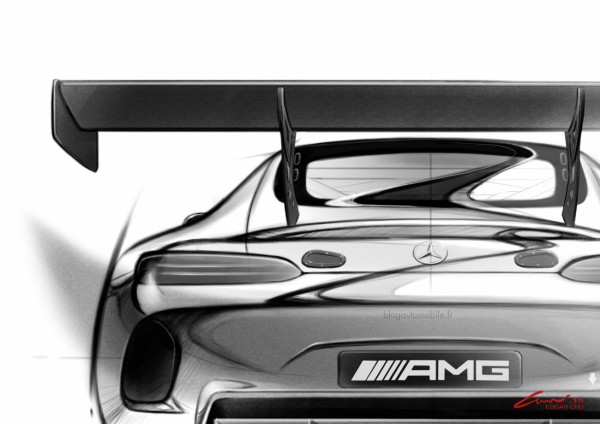 Mercedes AMG GT3 - Dessin blogautomobile 2