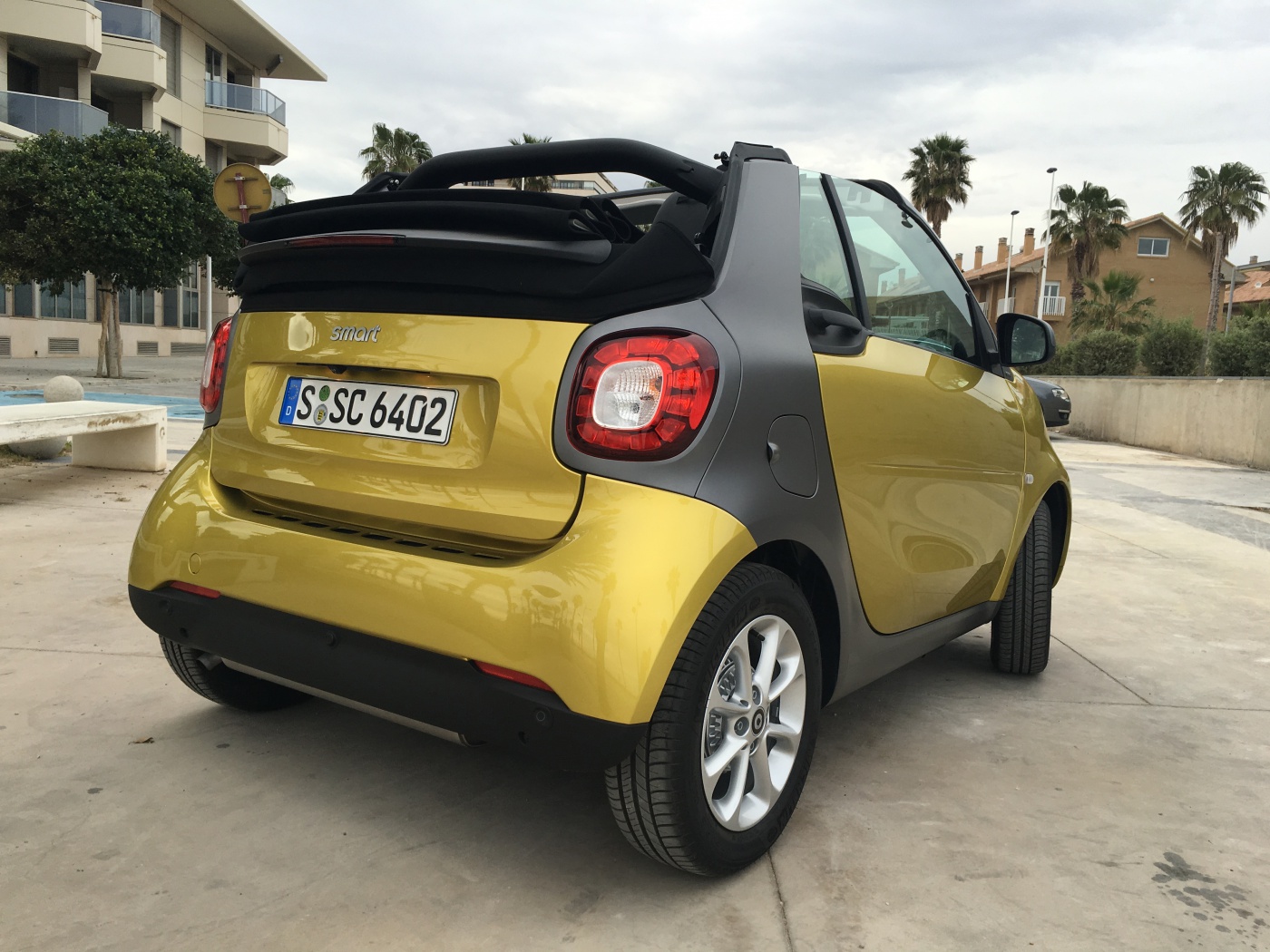 Smart Cabrio - capote ouverte au max