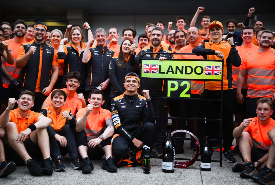 McLaren célèbre la belle 2e place de Norris en Chine, meilleur résultat de l'année