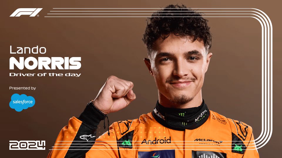 La remontée de Lando Norris lui a offert le titre honorifique de pilote du jour