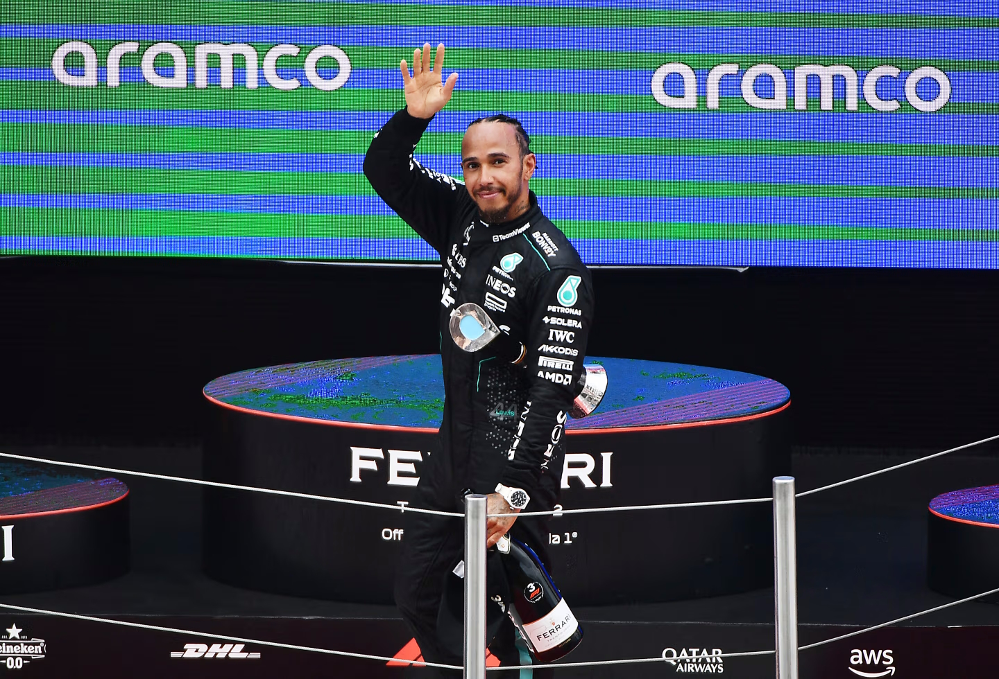 Premier podium de la saison pour Lewis Hamilton à Barcelone